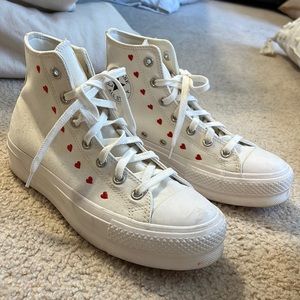 Valentines Converse High Tops